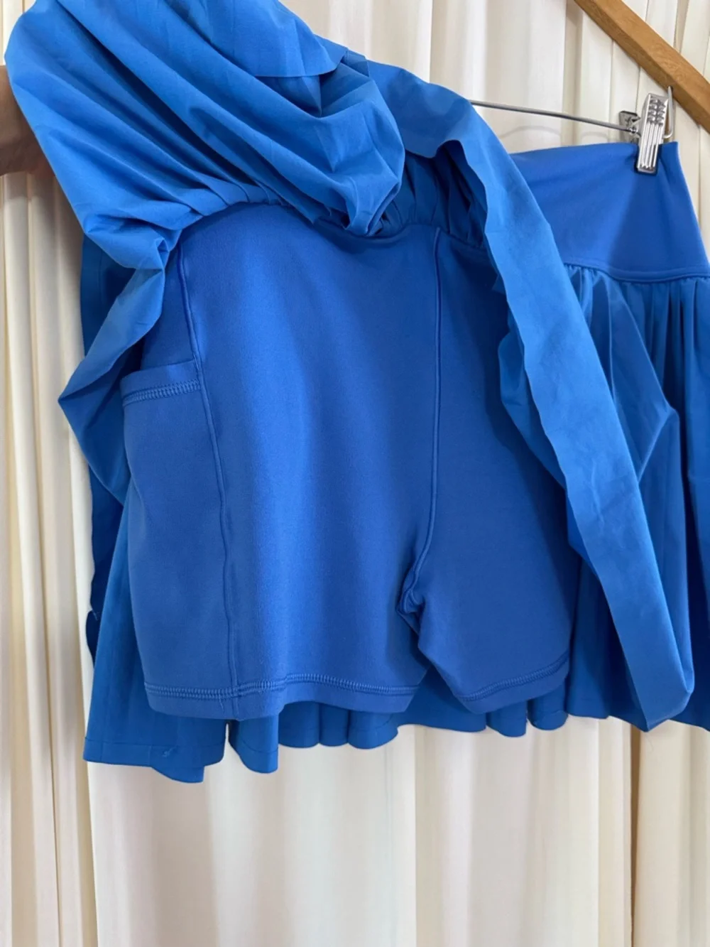 Aerie Offline All Aces Tennis Skort Bright Royal Blue Pleated Skirt Pickleball - Picture 4 of 5